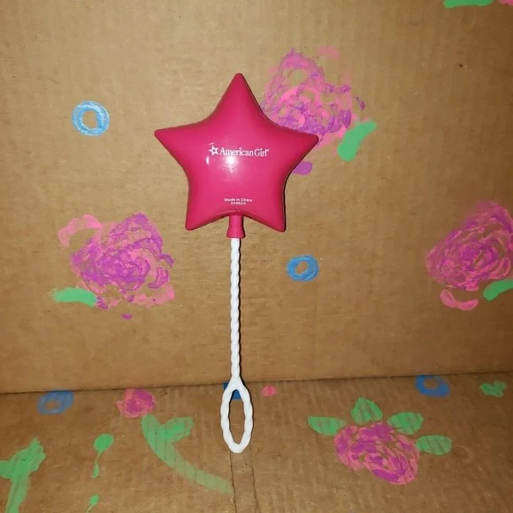 American Girl Doll Accessory Birthday Party Pink Star Shaped Balloon